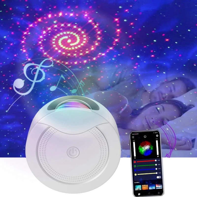 LED Starry Projector Night Light Bluetooth Star Galaxy Night Lamp For Bedroom Room Kids Party Decor Projector