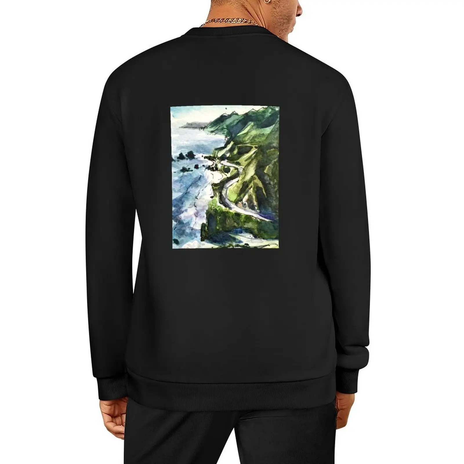 

California Coast Big Sur USA Pullover graphic t shirts men korean clothes autumn jacket men men's clothes sweatshirt men