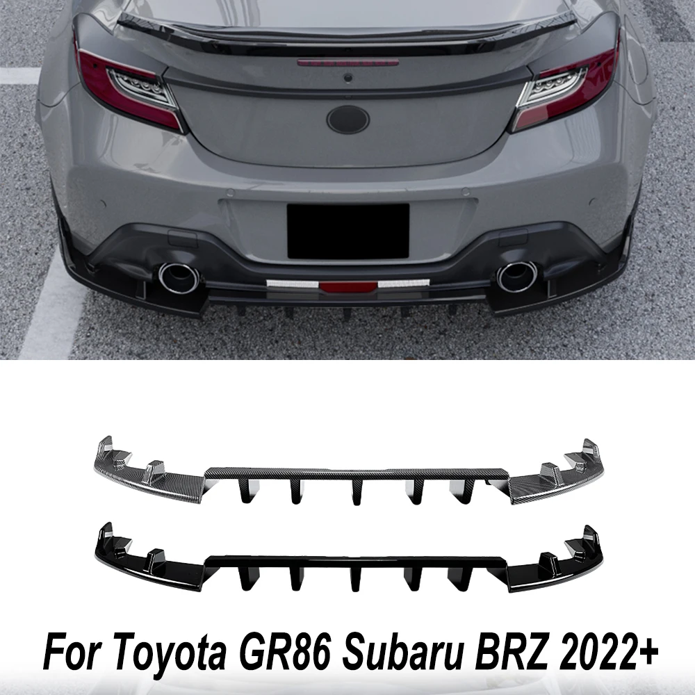 

Car Rear Bumper Lip Diffuser Spoiler Splitter Protector Auto Accessories For Toyota GR86 Subaru BRZ 2022+