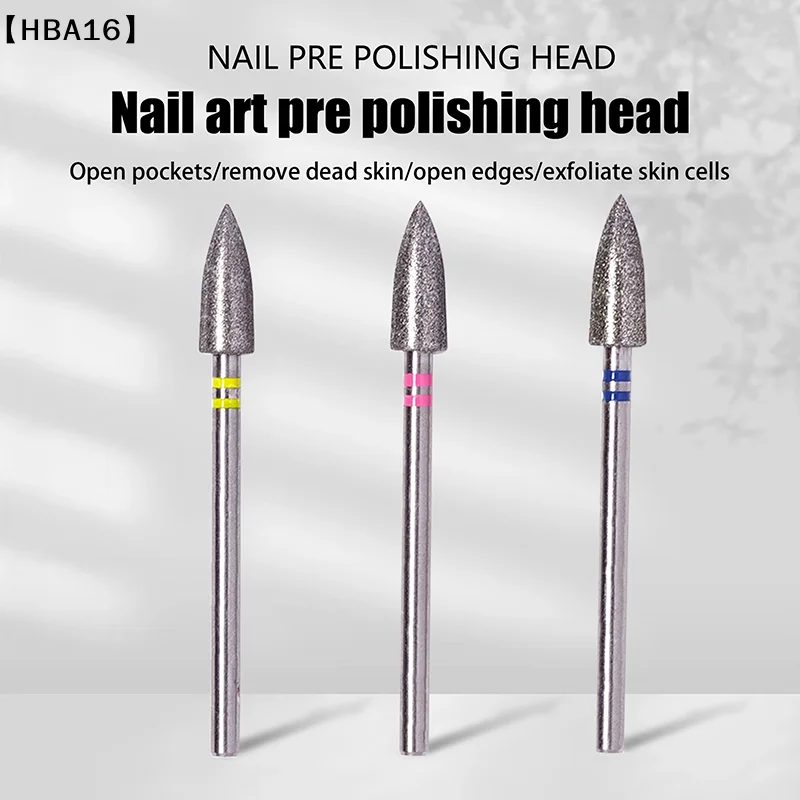 หัวเจียรเล็บทรงกรวย รุ่น HBA16 สำหรับเครื่องตะไบเล็บ ใช้สำหรับทำเล็บเท้า ทำความสะอาดหนังกำพร้า ตะไบเล็บ ขัดเจล ล้างเจล และทำเล็บ