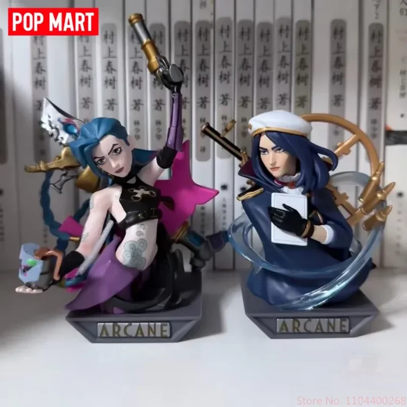 

New Arrival Genuine Popmart League Of Legends Arcane Series 1 Blind Box Collectible Bust Statue Desktop Ornament Birthday Gift