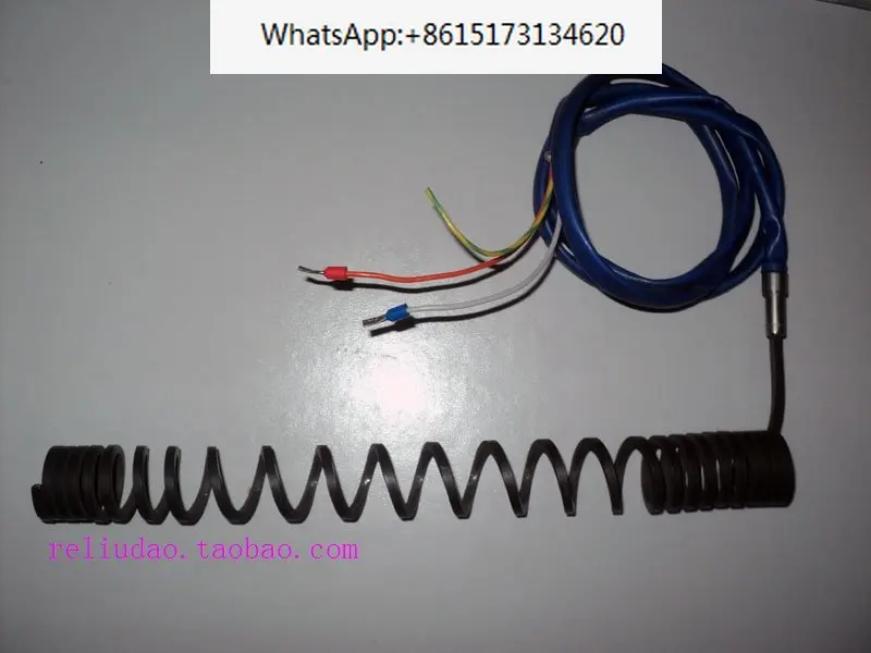 Eh imported heating coil, spring type EH hot nozzle, heating coil, J-shaped temperature sensing wire 195W-2800W