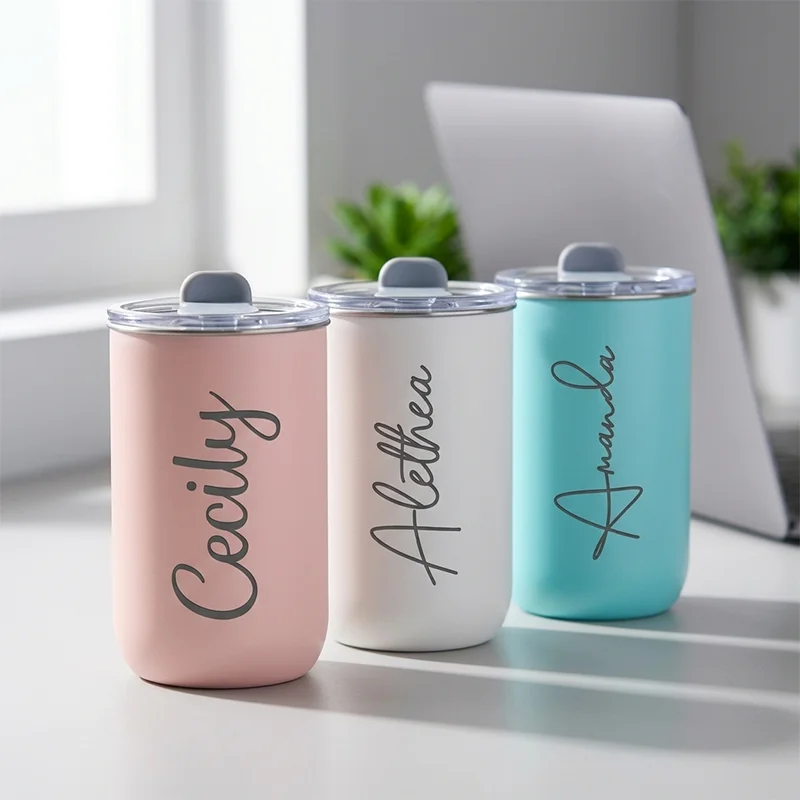 300ml Personalised Thermos Flask, Customised Stainless Steel Coffee Mug, Juice and Milk Mug The Perfect Gift for Men and Women
