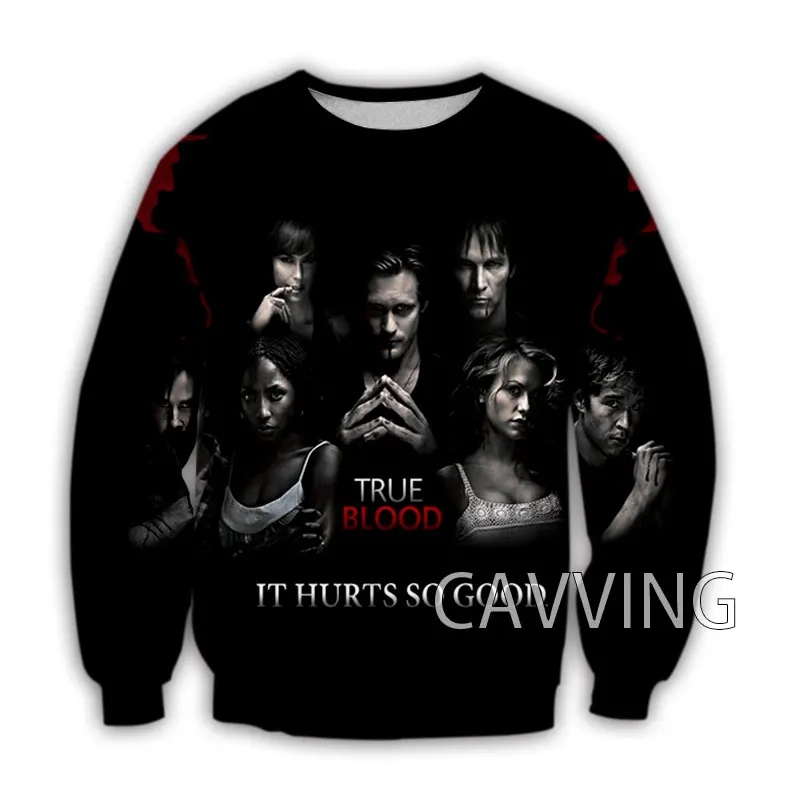 

CAVVING 3D Printed True Blood Crewneck Sweatshirts Harajuku Styles Tops Long Sleeve Sweatshirts for Men/women H01