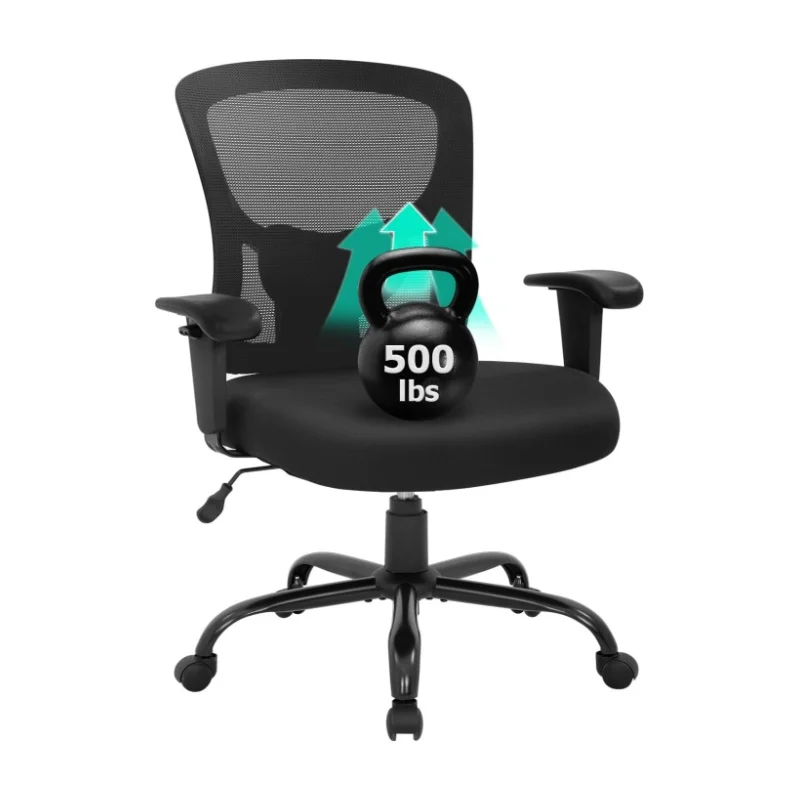 

Office Chair 500lbs Desk Mesh Computer with Lumbar Support Wide Seat High Back Task Executive Ergonomic