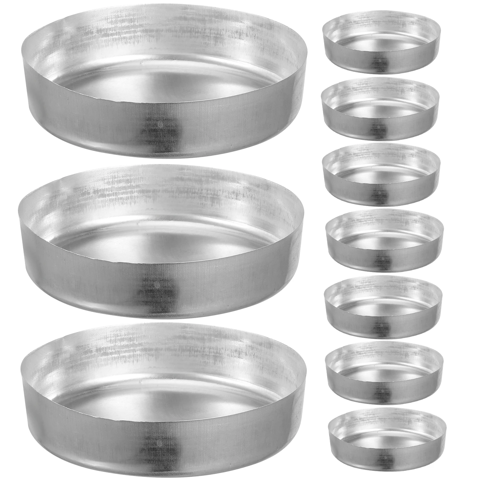 

10pcs Weighing Dish Aluminum Lab Balance Trays Flat Bottom Heat Resistant Reusable Measuring Pan Weighing for Liquid