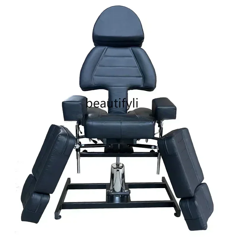 

lSingle Split Leg Tattoo Couch Multifunctional Adjustable Tattoo Chair Facial Bed Hydraulic Lifting Tattoo Eyebrow Recliner