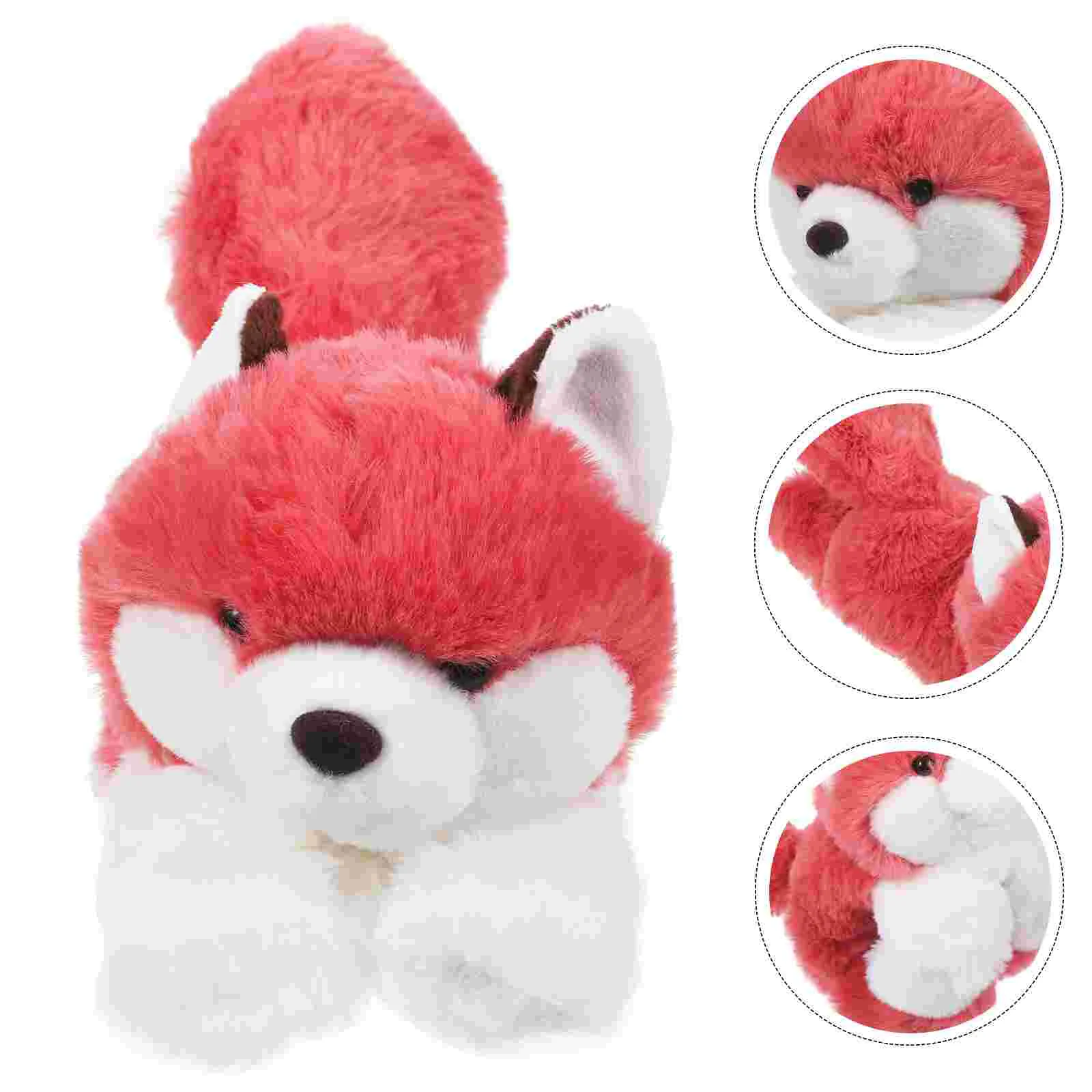 

Cute Fox Animal Plush Snap Ring Party Wristband Stuffed Toy Bracelet For Decor Toys Slap Child