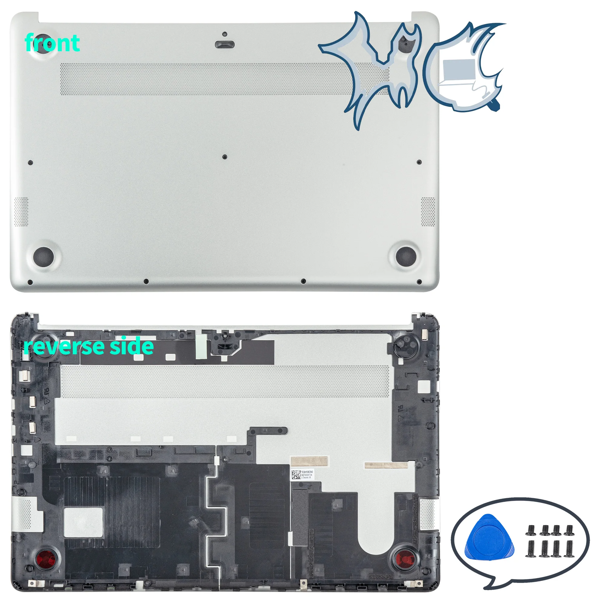 Imagem -05 - Novas Capas para Laptop para Huawei Matebook d Mrc pl Série Mrc-w50 W60 W00 Pl-w09 Lcd Capa Traseira Moldura Frontal Dobradiças Substituição Superior