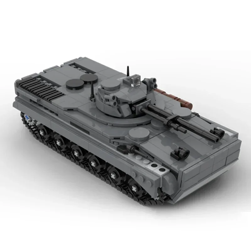 Modelo de arma militar Moc, ladrillos de construcción BMP 3, tecnología de tanque militar, bloques modulares, regalos, juguetes de Navidad, conjuntos DIY de montaje