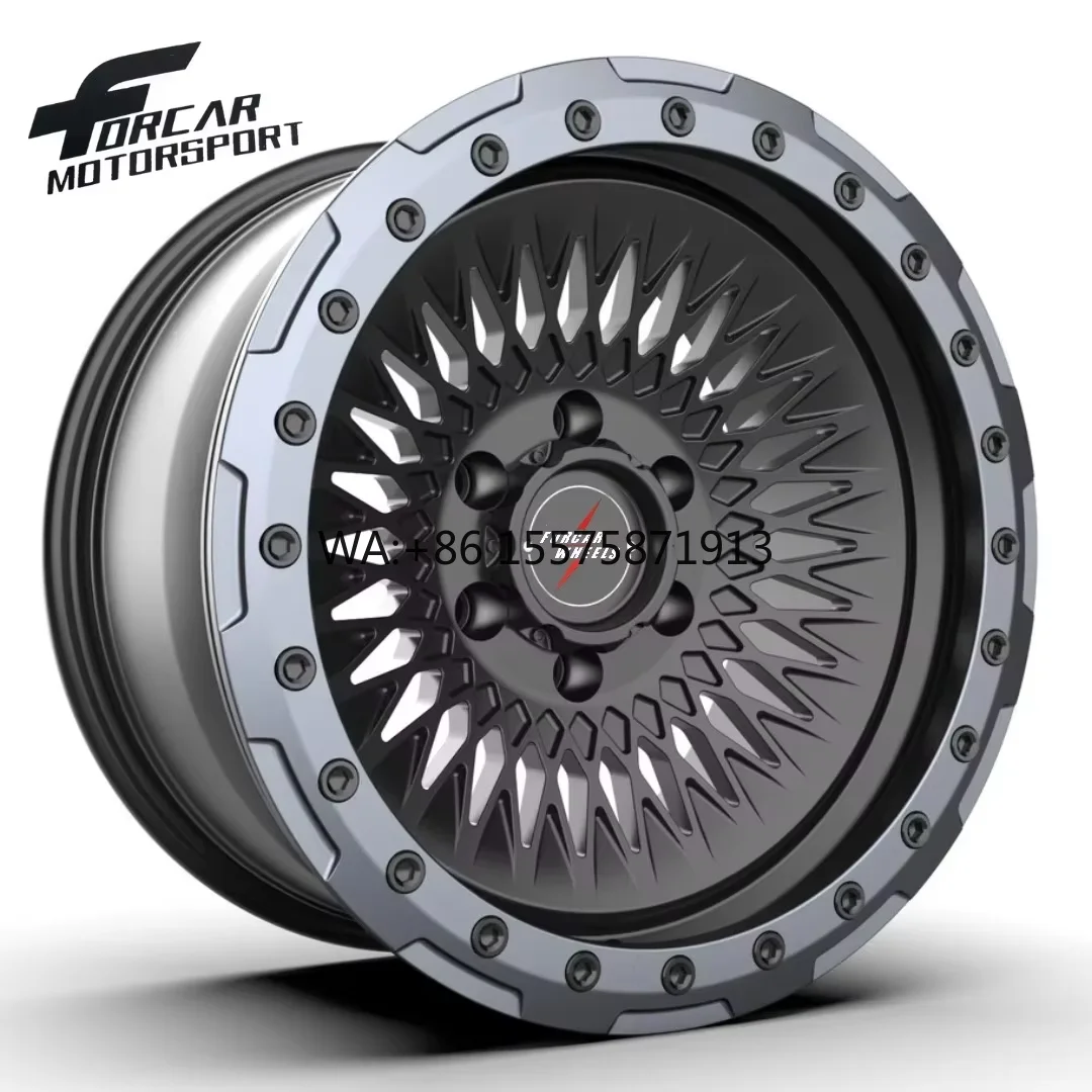 

Кованые внедорожные диски Forcar Motorsport с глубоким вогнутым профилем, 16-24 дюйма, высококачественные, на заказ