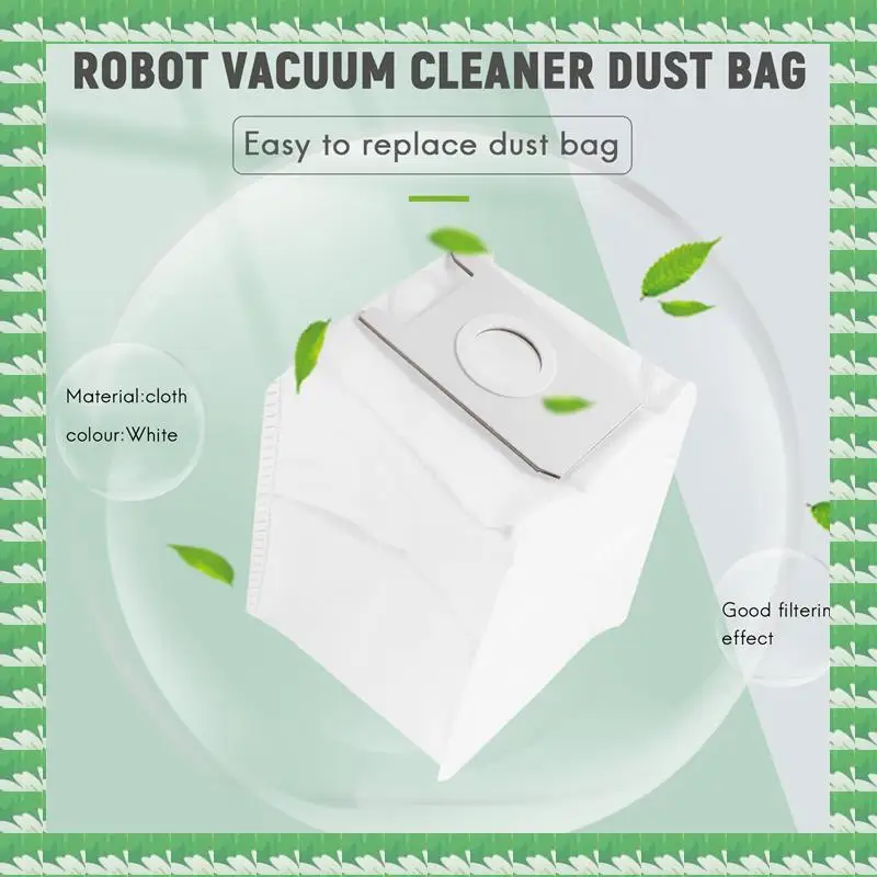 

ONCE 2Pcs Accessories Dust Bags For Conga 2290 Robotic Vacuum Cleaner Dust Filter Paper Bag Dust Bags Replacement