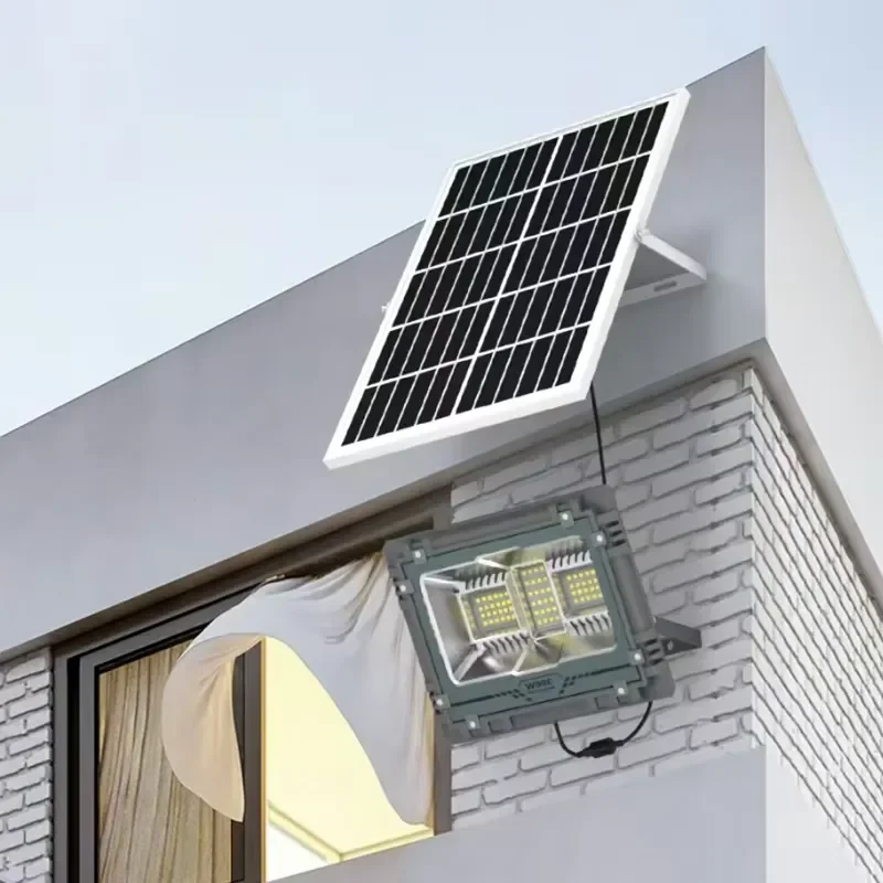 Outdoor Solar Projector Lamp 100W-800W Aluminium LED Flood Garden 500W 300W 200W 5-Year EMC CE Daylight Alert Cold White IP65