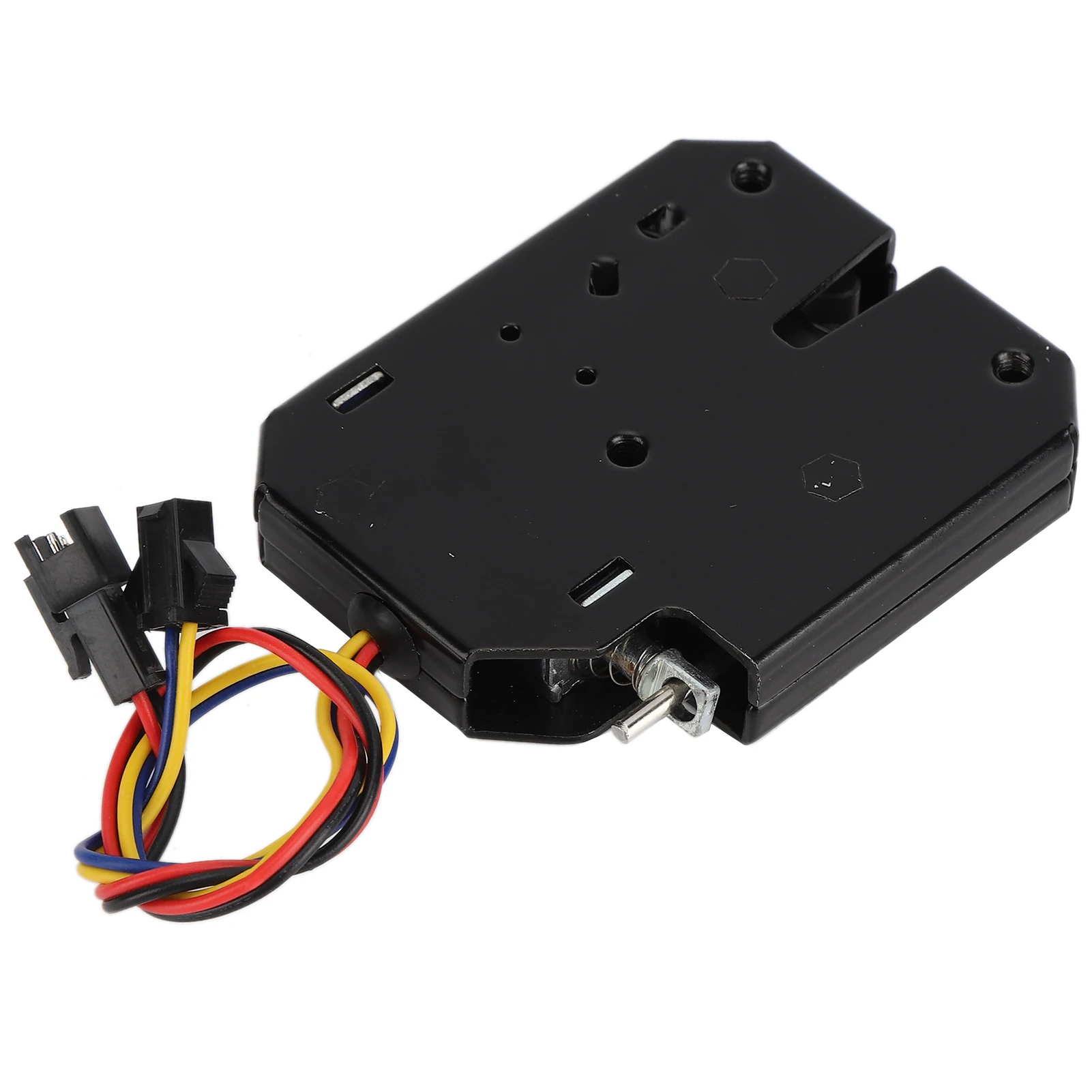 قفل خزانة 12 فولت 2A خزانة التحكم الكهربائية الكهرومغناطيسية خزائن الأدراج قفل الصلب الأسود قفل كهربائي أداة قفل كهربائي #2