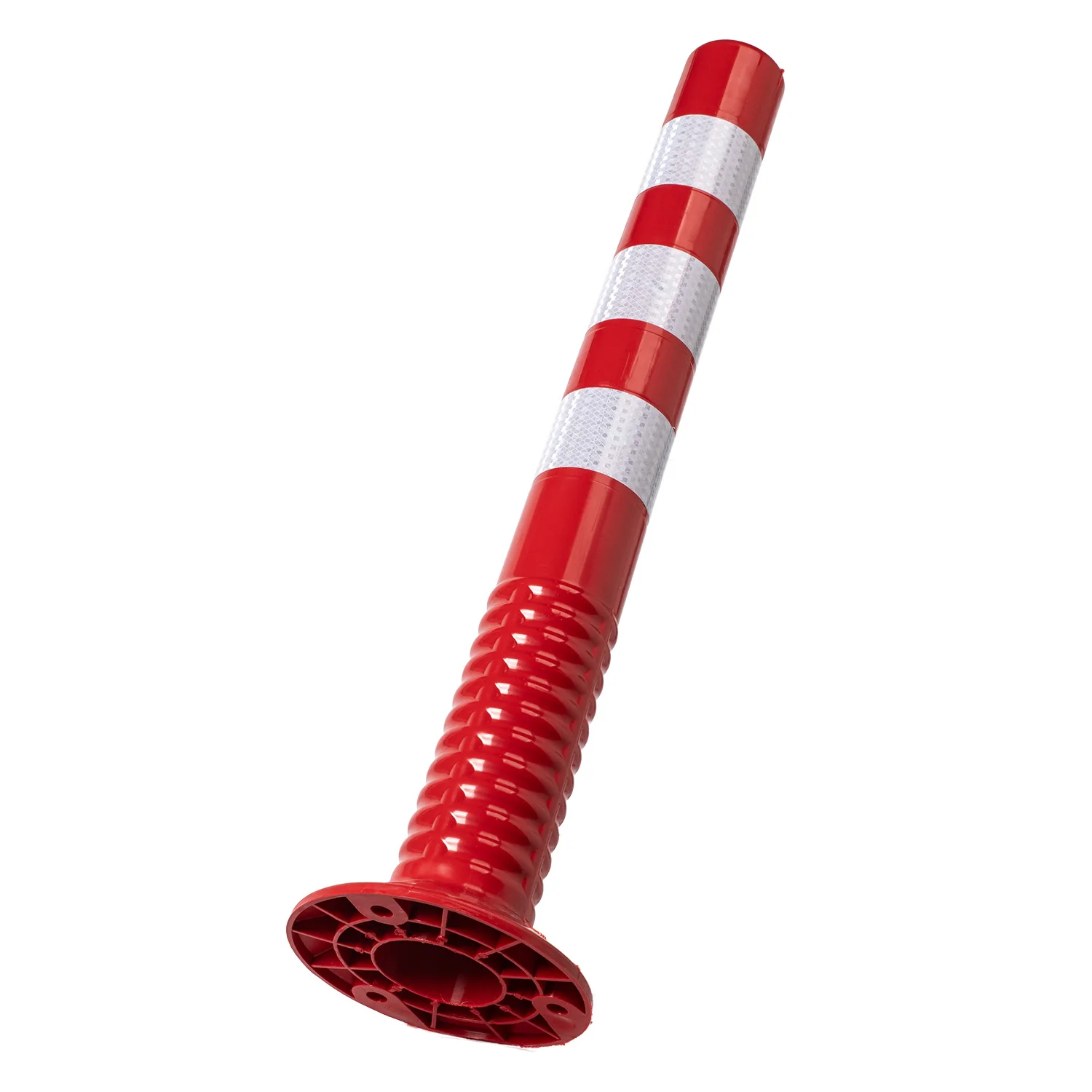 KSEIBI 75CM PU Reflective Traffic Cone Anti-Collision Guardrail Warning Post for Parking Lot Road Barrier Pillar Safety Traffic