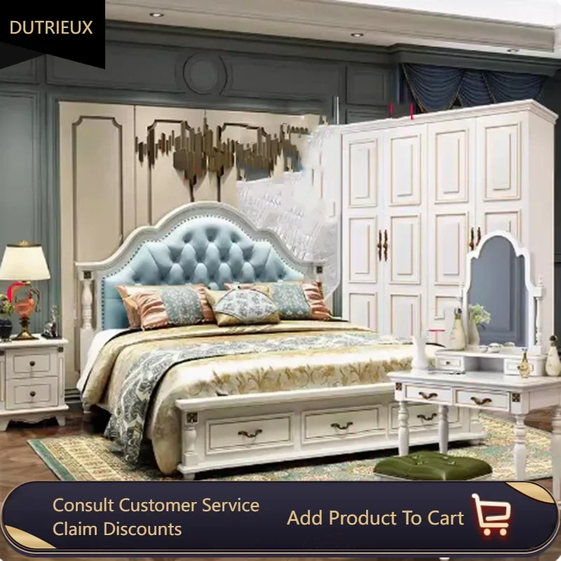 Double Wardrobe Bedroom Set Space Saving Girls Dressers Queen Bedroom Set Small Nordic Luxury Cool Meubles De Chambre Furniture