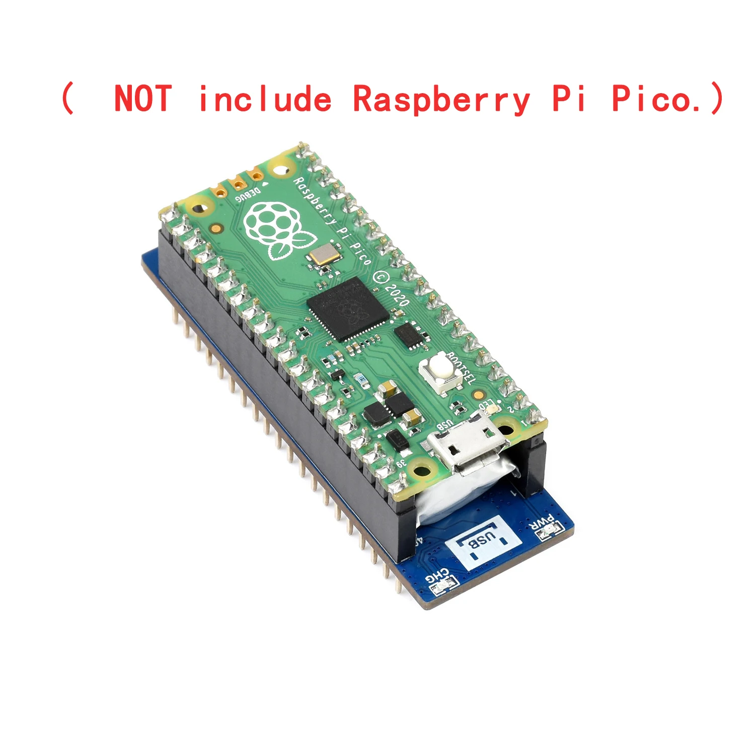 5V UPS Module Uninterruptible Power Supply Expansion Board HAT With Battery Kit for RPI Raspberry Pi PICO 2 W RP2040 RP2350