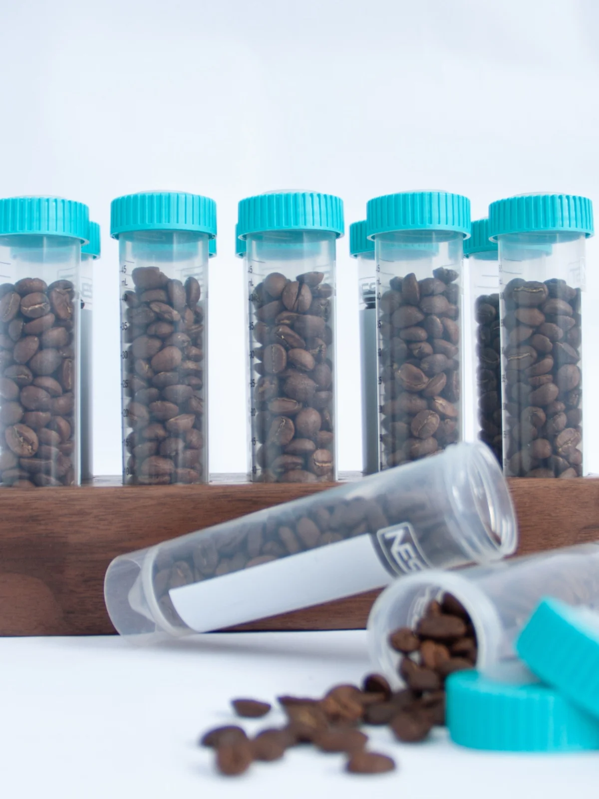 Single Dose Portioned Coffee Beans One-Way Valve Test Tube Coffee Gas Valve Can Bottle Centrifuge Tube DIY Vintage Style