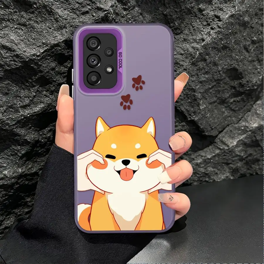 Corgi Puppy Paw Back Phone Cover Case for Samsung Galaxy A04 A05 A10 A20 A71 A50 A03 A56 A54 A06 A07 A51 A52 A72 - view 5