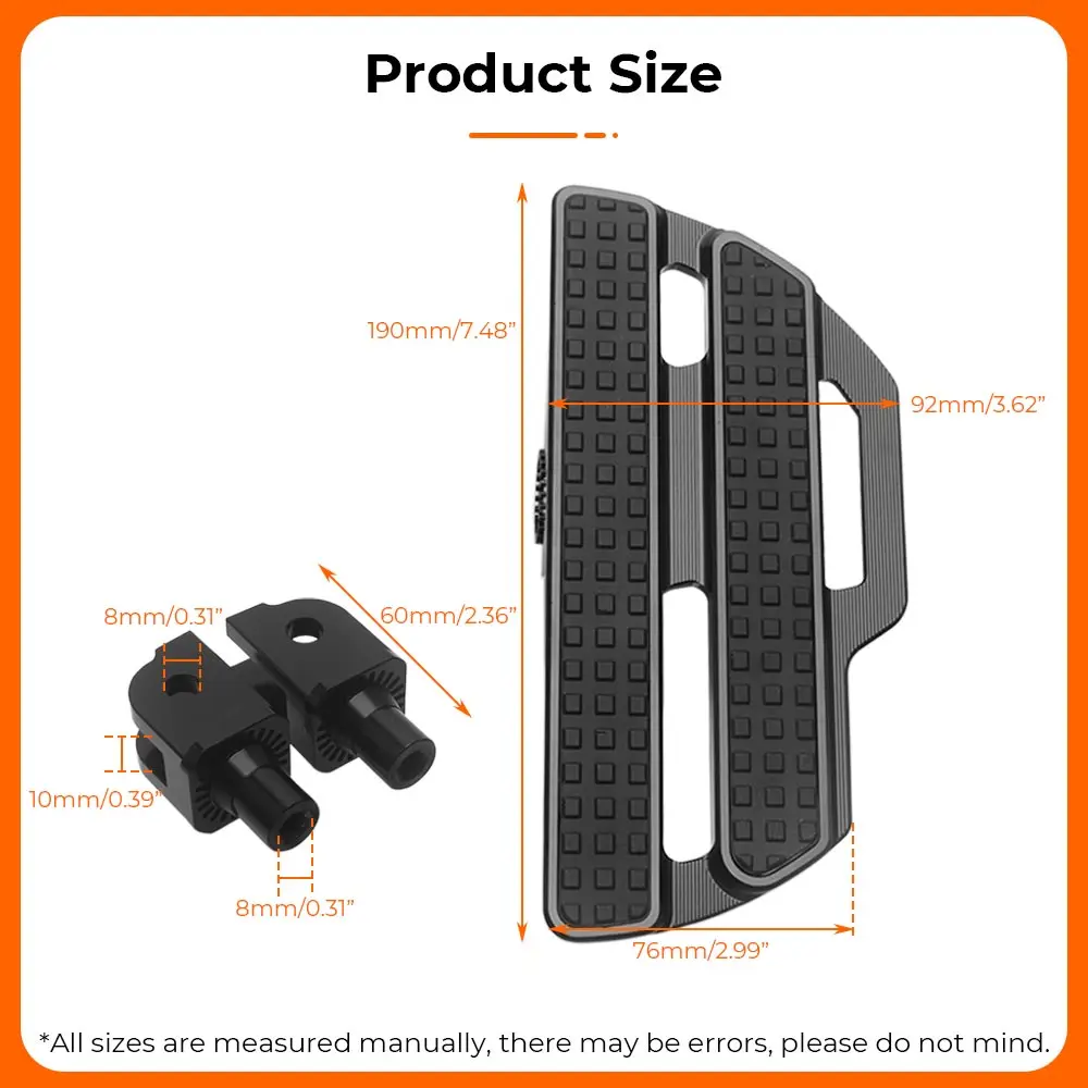 Motorcycle Front Floorboards For Harley Softail Breakout Fat Bob Low Rider Street Bob Flsb Fxst Rh1250S 2018-2024 Black Chrome