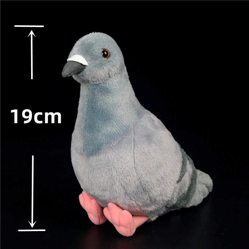 Pigeon Plush Toys High Fidelity Anime Cute Plushie Peace Bird Lifelike Animals Simulation Stuffed Doll Kawai Toy Gifts For Kids