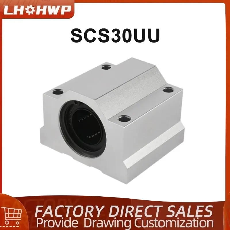 

SC30UU SCS30UU 30 мм линейный шарикоподшипник блок маршрутизатор линейный блок линейный вал детали 3D-принтера