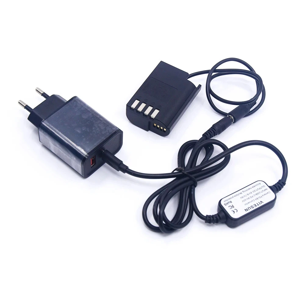 PD Charger USB C Adapter Power Cable DMW-BLK22 Dummy Battery DMW DCC17 DC Coupler for Panasonic Lumix S5 GH6 DC-S5 DC-S5K Camera