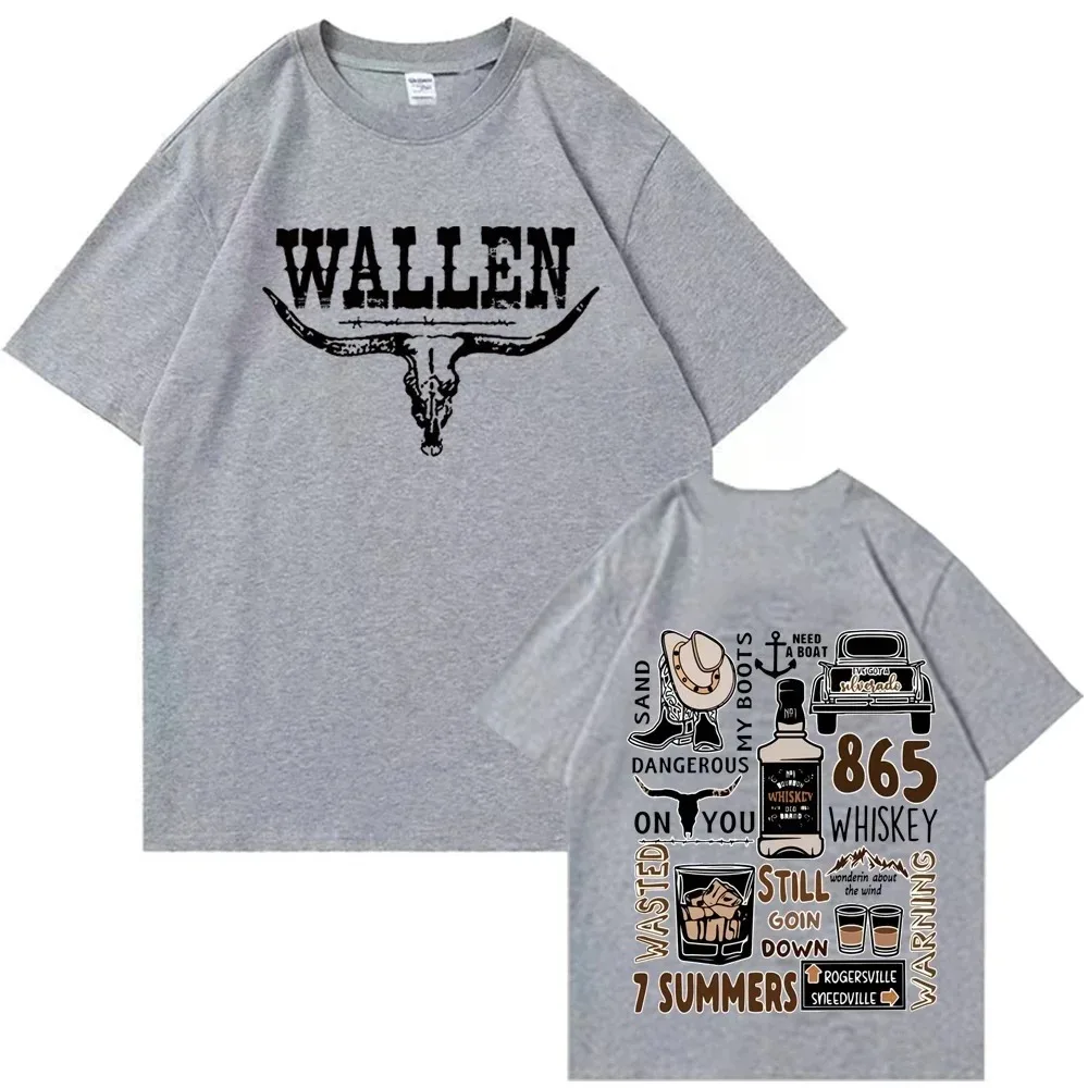 Streetwear Morgan Wallen Western Country Music T-Shirts Unisex Harajuku O-Neck Short Sleeve Shirts Fans Gift Tees Tops