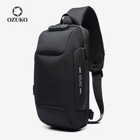 OZUKO Multifunction Shoulder Bag Men Anti-theft Crossbody Messenger Bags for Male Waterproof Short Trip Sling Bag Man Chest Pack