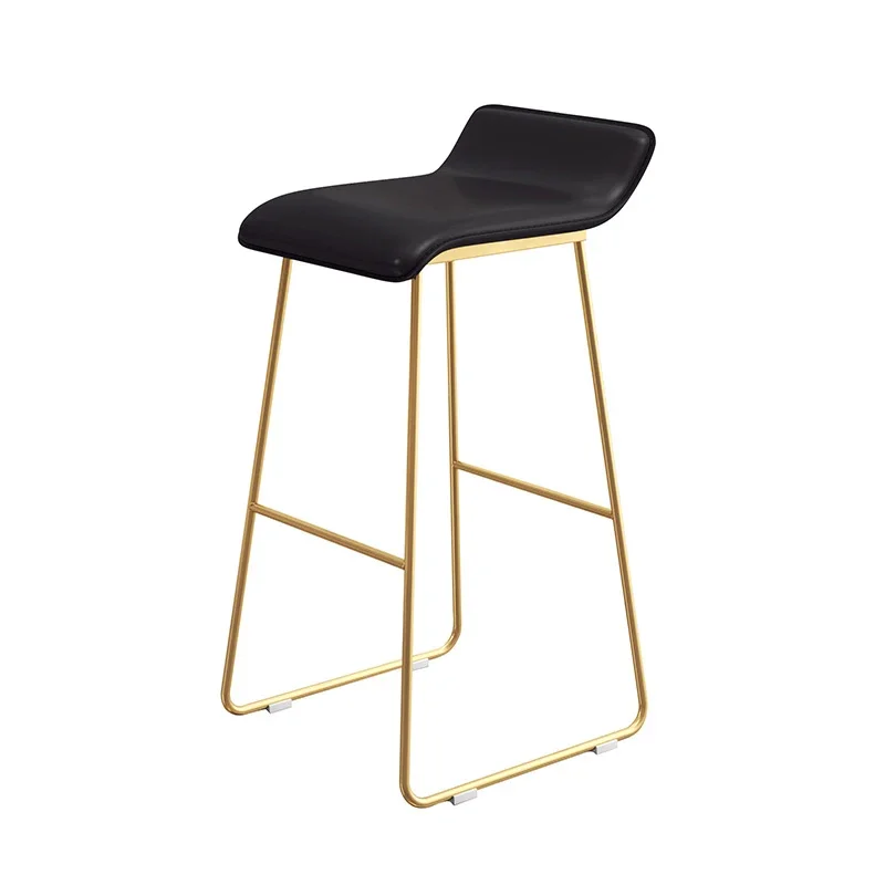 Taburete nórdico de hierro forjado, silla alta minimalista, moderna, para restaurante, oficina, comedor, juego de muebles creativos, 65/70/75cm