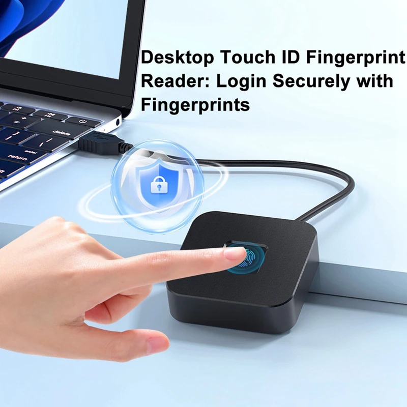 

Hello Biometric Fingerprint Login Lock Screen USB Reader Scanner Module Device Hello Fingerprint Reader Silver-ELEC