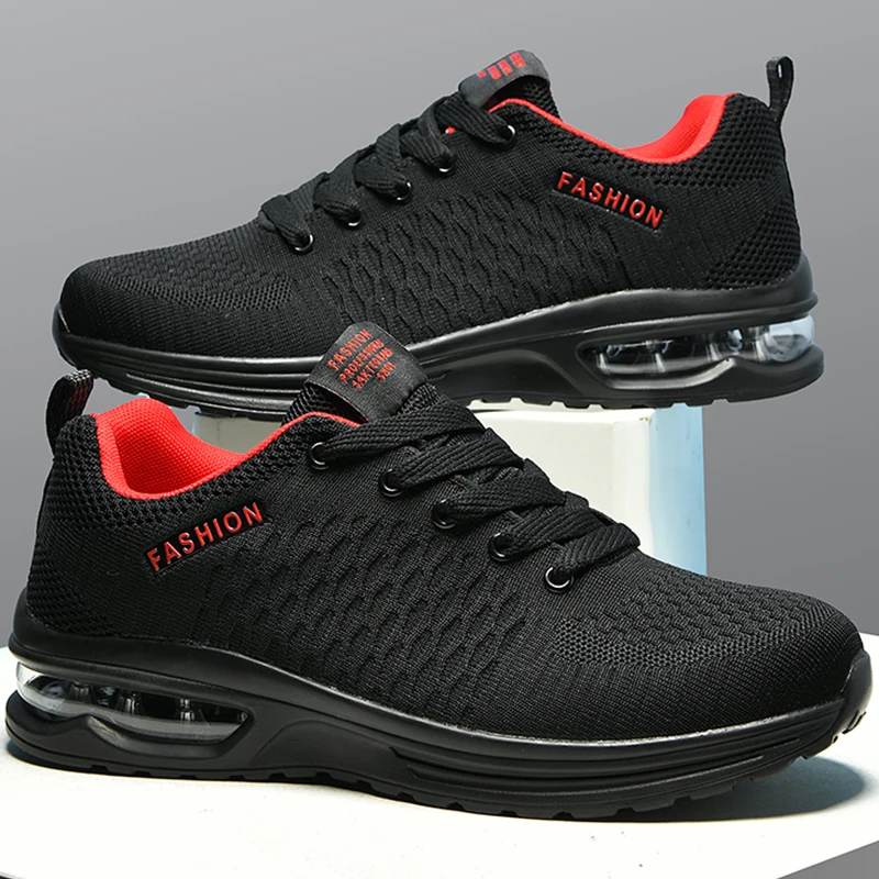 Men Sports Shoes Big Size Comfortable Fashionable Lace Up Casual Anti Slip Wear-resistant Outdoor Mesh Running Shoes for Men image 5
