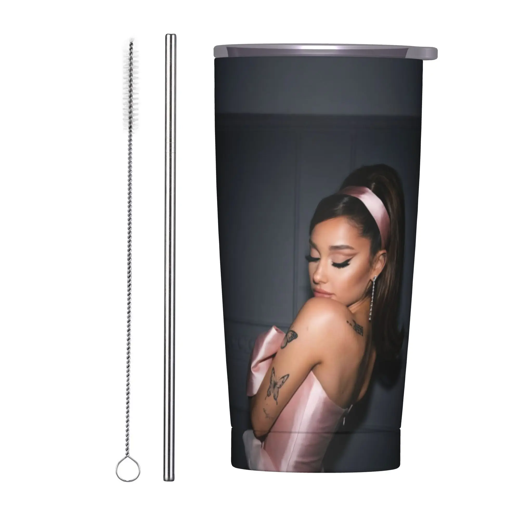 

Ariana Grande New Album Petal 2026 Tumbler Vacuum Insulated Coffee Cups Vacuum Flask Outdoor Mugs Water Bottle 20oz