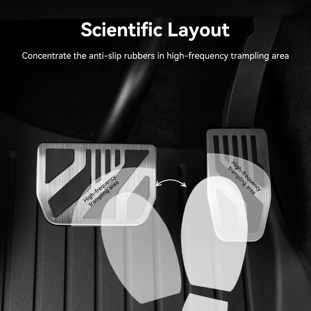 YZ For Tesla Model X/S/3/Y/YL Highland Juniper 2017-2026 Foot Pedals Cover Non-Slip Aluminum Alloy Accelerator Gas Fuel Brake