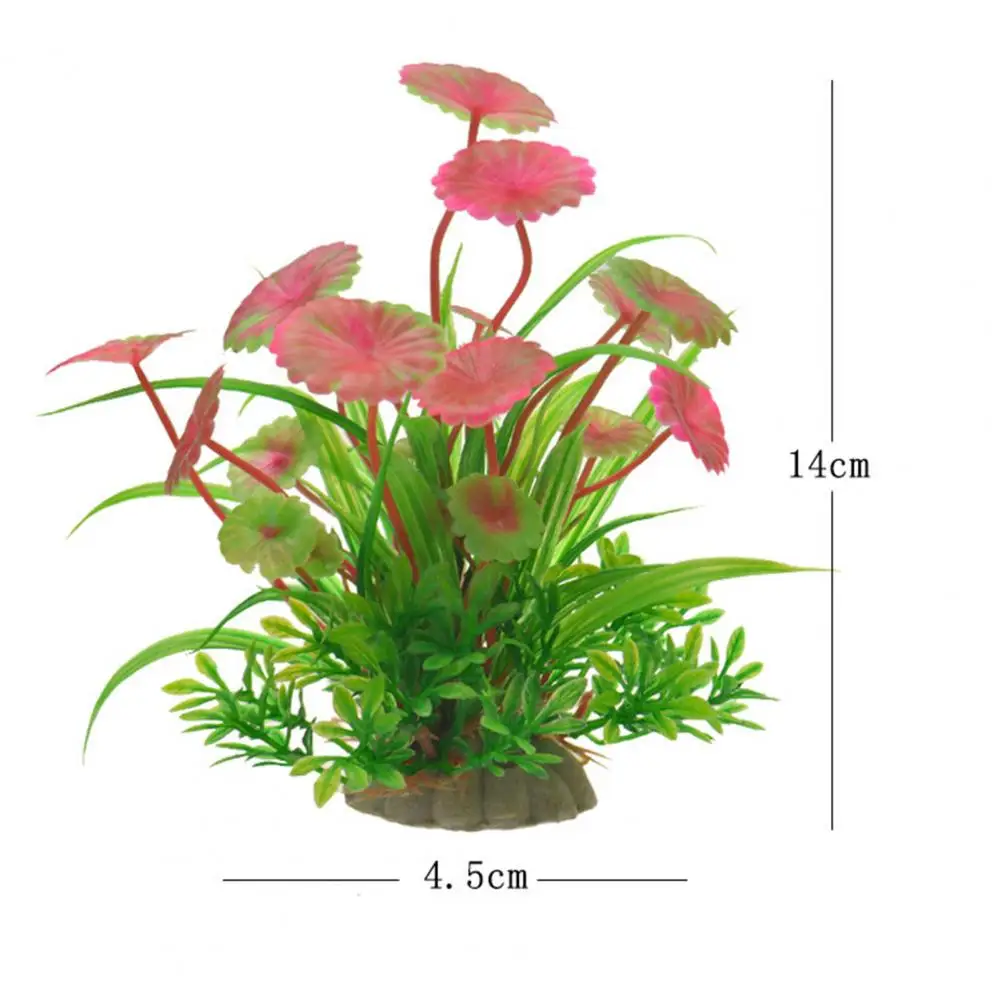 Simulated Plants for Fish Tank Vibrant Fade-resistant Aquatic Plants for Fish Tanks Aquarium Decor Simulation Plastic for Office