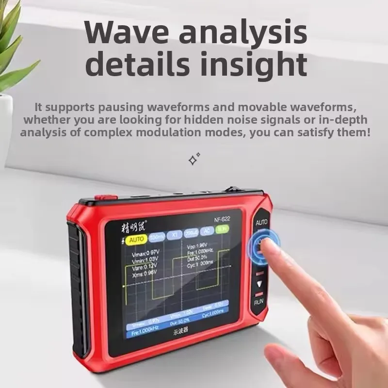 NOYAFA Electronic measuring instruments NF-622 Mini high-precision Handheld 0sciloscope with LCD