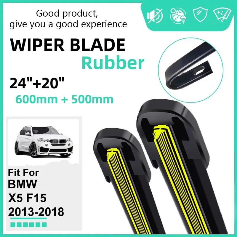 

Rubber Car Wiper Blades for BMW X5 F15 2013-2018 Front Windscreen Windshield Rubber Car Accessories 2015 2016 2017 2018