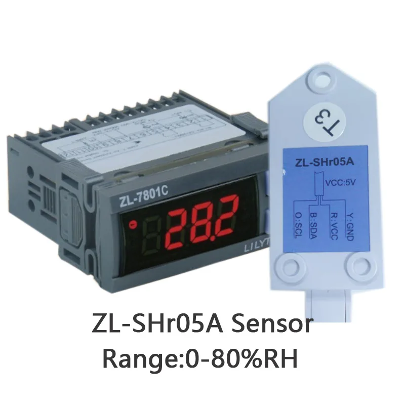 

ZL-7801C Automatic Multifunctional Temperature Humidity Incubator Controller AC Dual 16A Outputs Heating Humidifying control