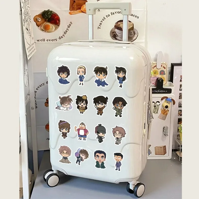 New Bandai Detective Conan Anime Peripheral Cartoon Self-adhesive Sticker Mobile Phone Luggage Waterproof Sticker 50/60/70pcs