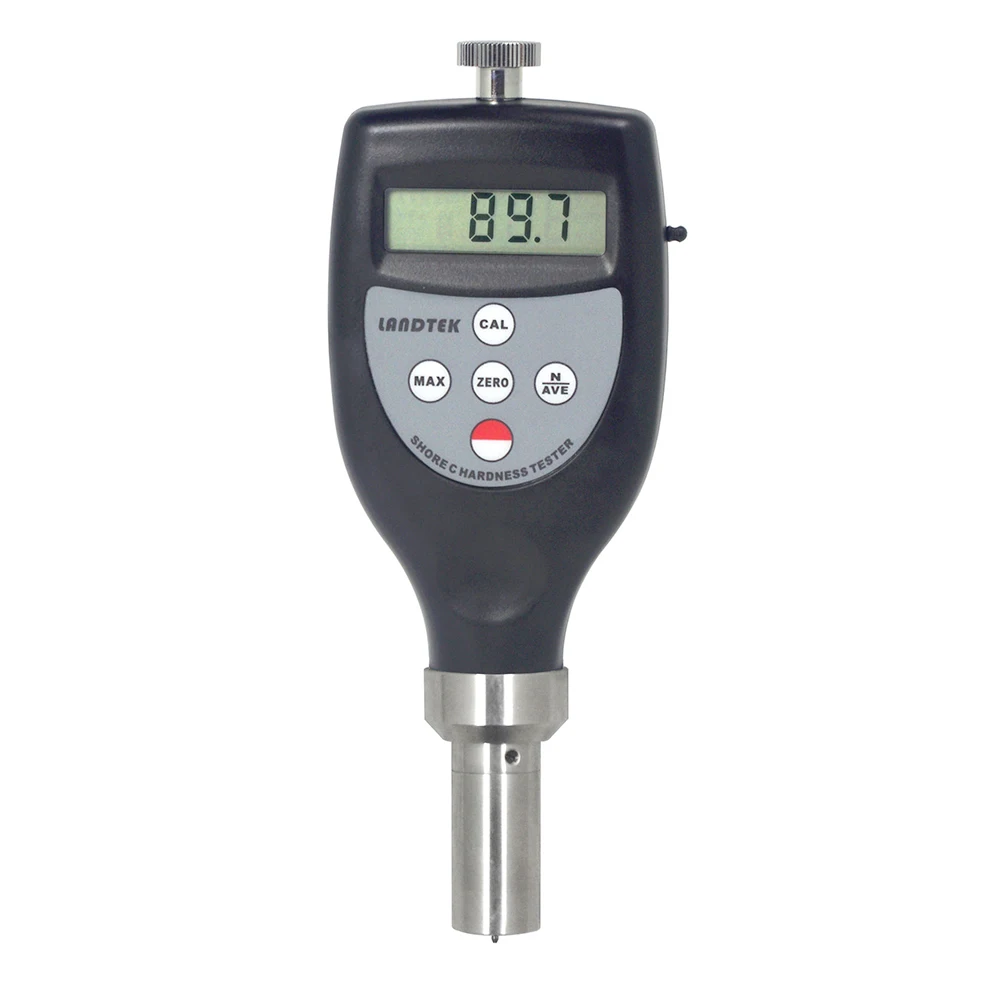 HT-6510B Portable Shore Hardness Tester Rubber plastic leather digital hardness tester R 0.1 Cone 10HA~90 HA