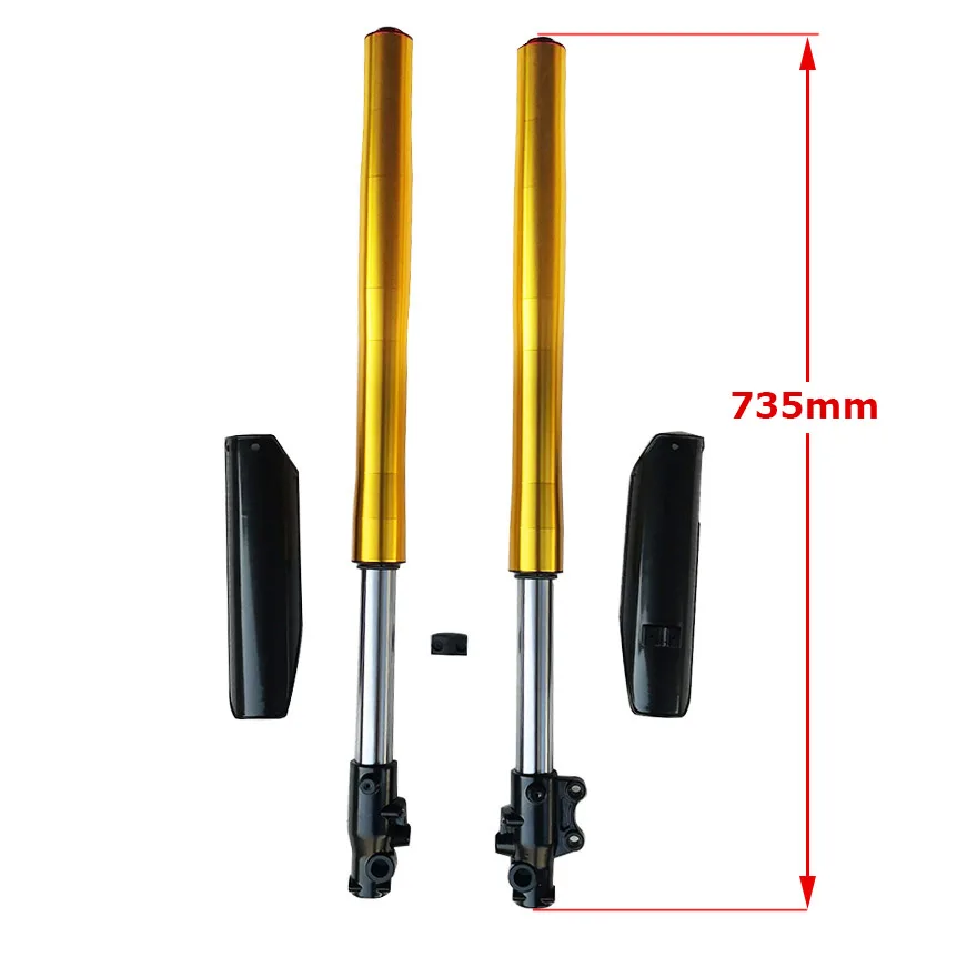 Upside Down 735mm Front Forks Invert Shock Absorber for Dirt Pit Bike CRF50 CRF70 KLX 110cc 125cc 150cc