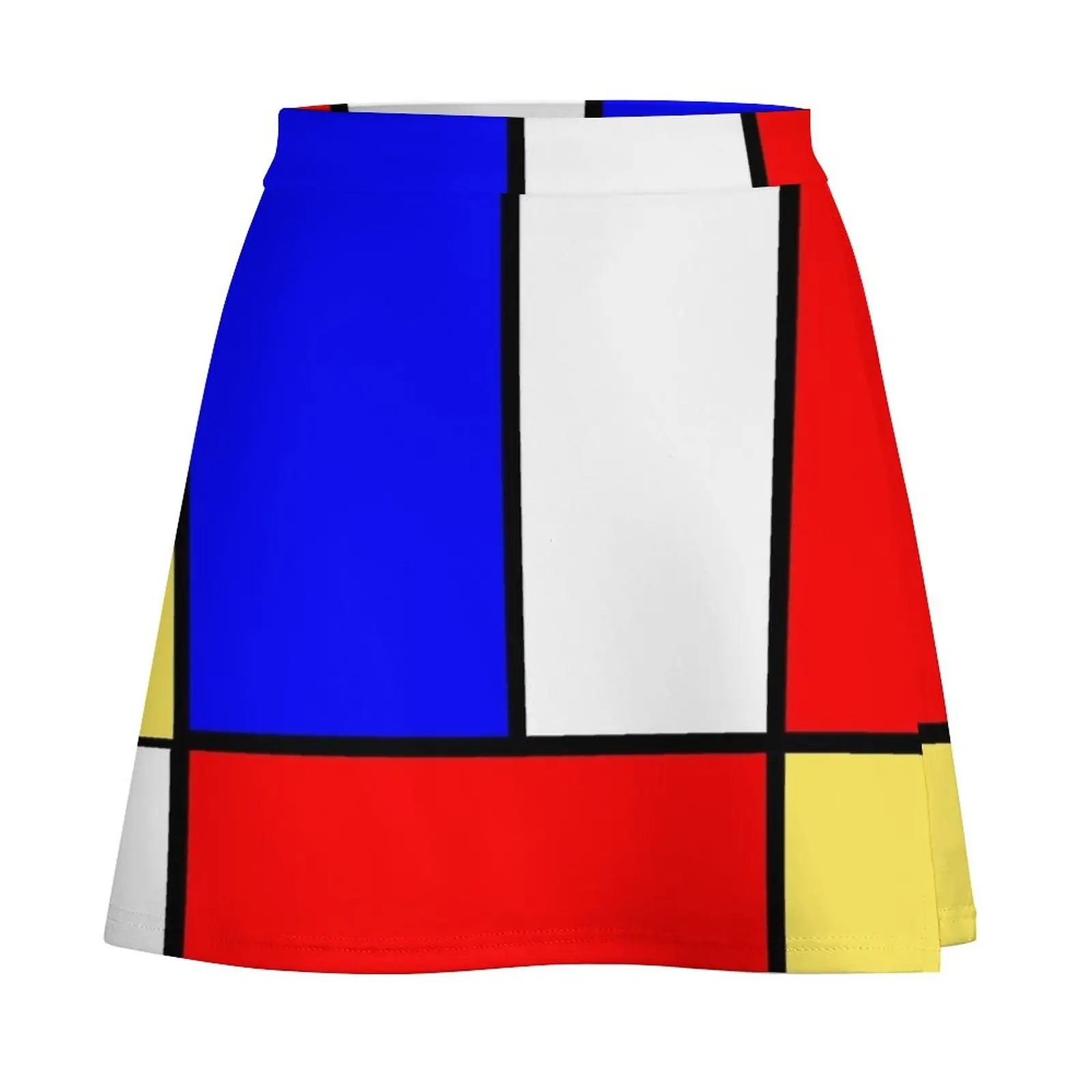 Mini-saia feminina estilo Mondrian, roupas femininas de verão, vestido, roupa coreana, 60s Mod, 2023