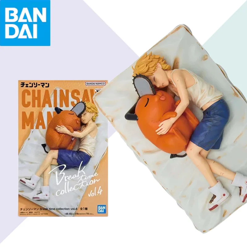 

Оригинальные фигурки BANDAI Banpresto Chainsaw Man: Денджи и Почита, серия Break Time Vol.4, коллекционная модель, игрушка, подарок