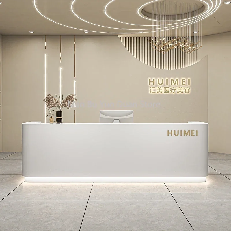 Modern Simplicity Reception Information Desk Customization Cashier Clothing Store Beautysalon Meubilair Salon Furniture