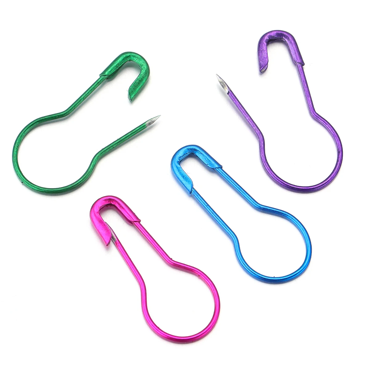 200pcs Mix Safety Pins Metal Gourd Pins Crochet Locking Knitting Cross Stitch Marker Tag Clips Hangtag DIY Sewing Tools Needle