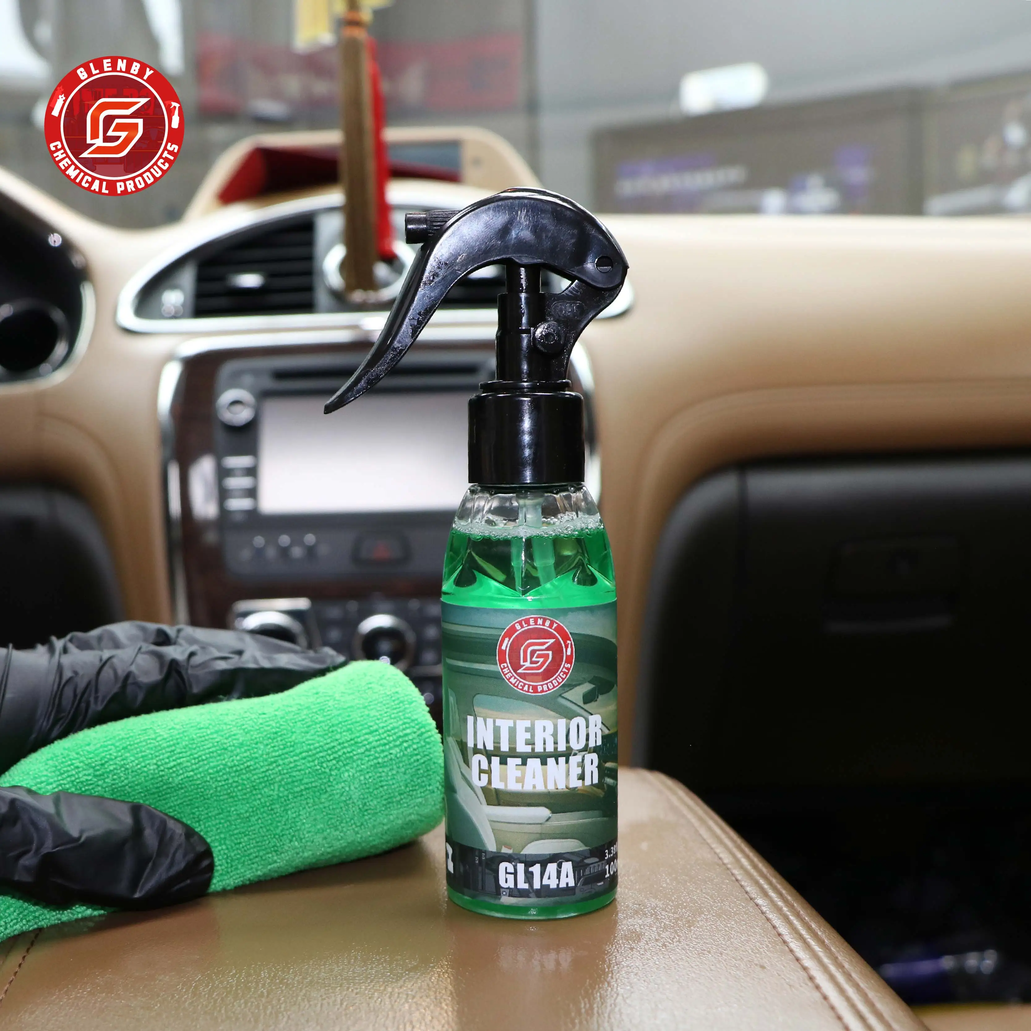 GLenby professional interior cleaner car detailing cleaning foam for car seat car polish wax image 4