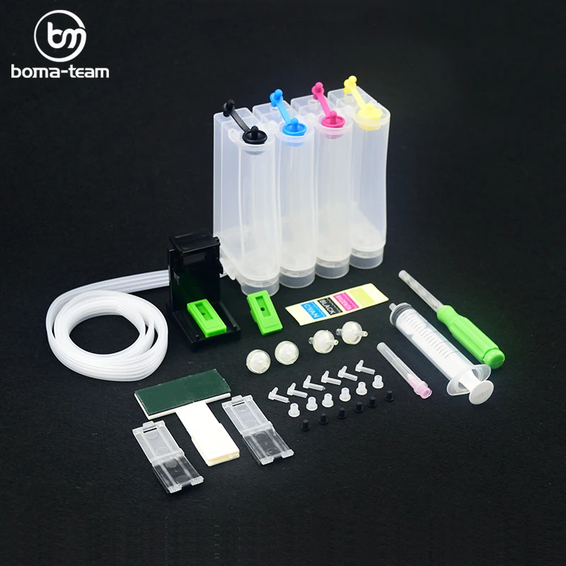 4-kolorowy zbiornik systemu Ciss DIY z akcesoriami do drukarek atramentowych HP/CANON/EPSON/BROTHER