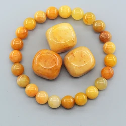 Real Natural Yellow Jade Round Beads Bracelet Women Natural Stone Crystal Amethyst Lapis Lazuli Gem Bracelet Men Gift for Lovers