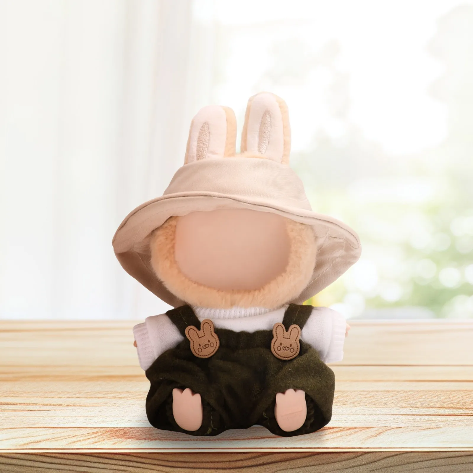 

For Labubu Clothes Outfit Accessories 17cm Plush Toy Clothing Plush Idol Doll's Clothing Leisure Trend Doll Accessories No Doll