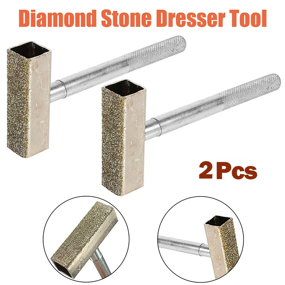 

2pcs Diamond Grinding Wheel Dresser Sanding Disc Sharpening Stone Abrasive Tools For Grinding Deburring Wheels Dresser Tool
